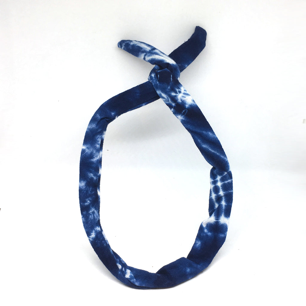 Handmade Natural Indigo Dye Twist Headband