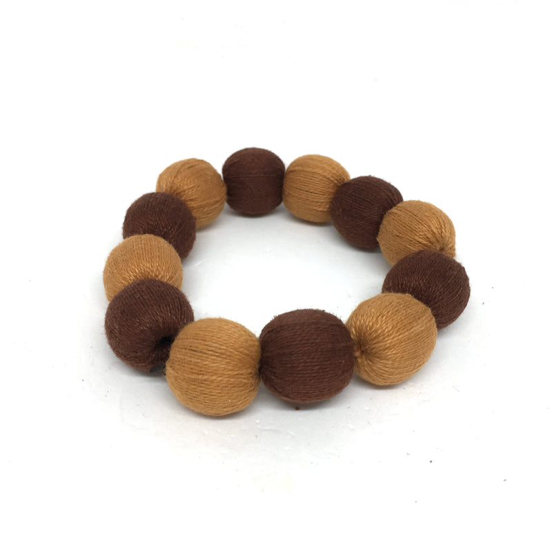 Handmade Natural Tree Dye Elastic Bracelet