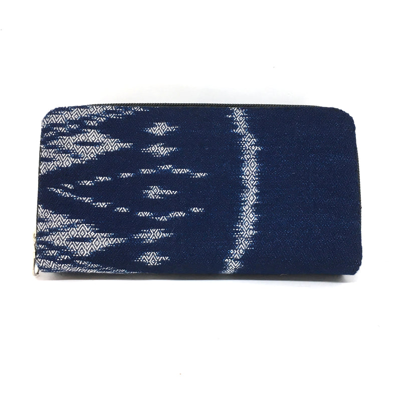 Handmade Natural Indigo Dye Two Zipper Purse