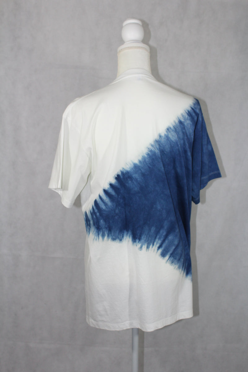 Indigo Dye Shirt Top Cotton Handmade Natural